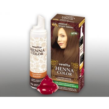 Henna 13 barevná pěna na vlasy Lískový ořech