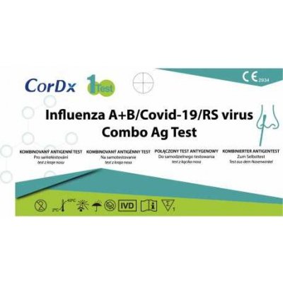 CorDx 4v1 kombinovaný test Covid-19/Chřipka A+B/ RS virus 1 ks – Sleviste.cz