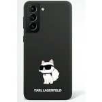 Pouzdro Karl Lagerfeld Liquid Silicone Choupette NFT Samsung Galaxy S23 Plus, černé – Zboží Mobilmania
