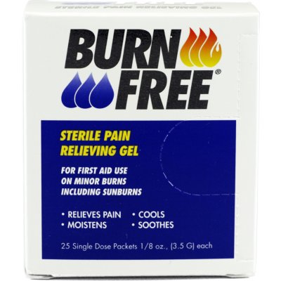 BurnFree® Pain Relieving Gel na popáleniny- 3,5g - 1000ks sáčky – Hledejceny.cz
