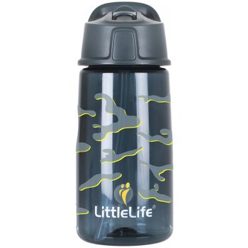 LittleLife Water Bottle Camo černá 550 ml