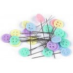 Ozdobné špendlíky délka 45 mm knoflík Varianta: mix, Balení: 1 krab. – Zboží Dáma