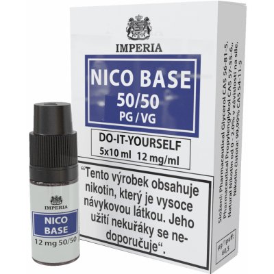 Imperia Nico Base Fifty PG50/VG50 12mg 5x10ml