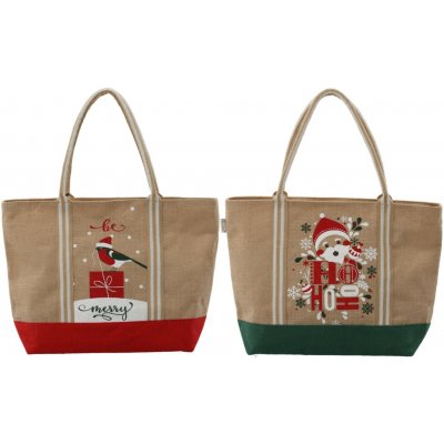 Pro-Tech shop Vánoční jutová taška na zip 35x52x15cm mix vzorů 69666 – Hledejceny.cz
