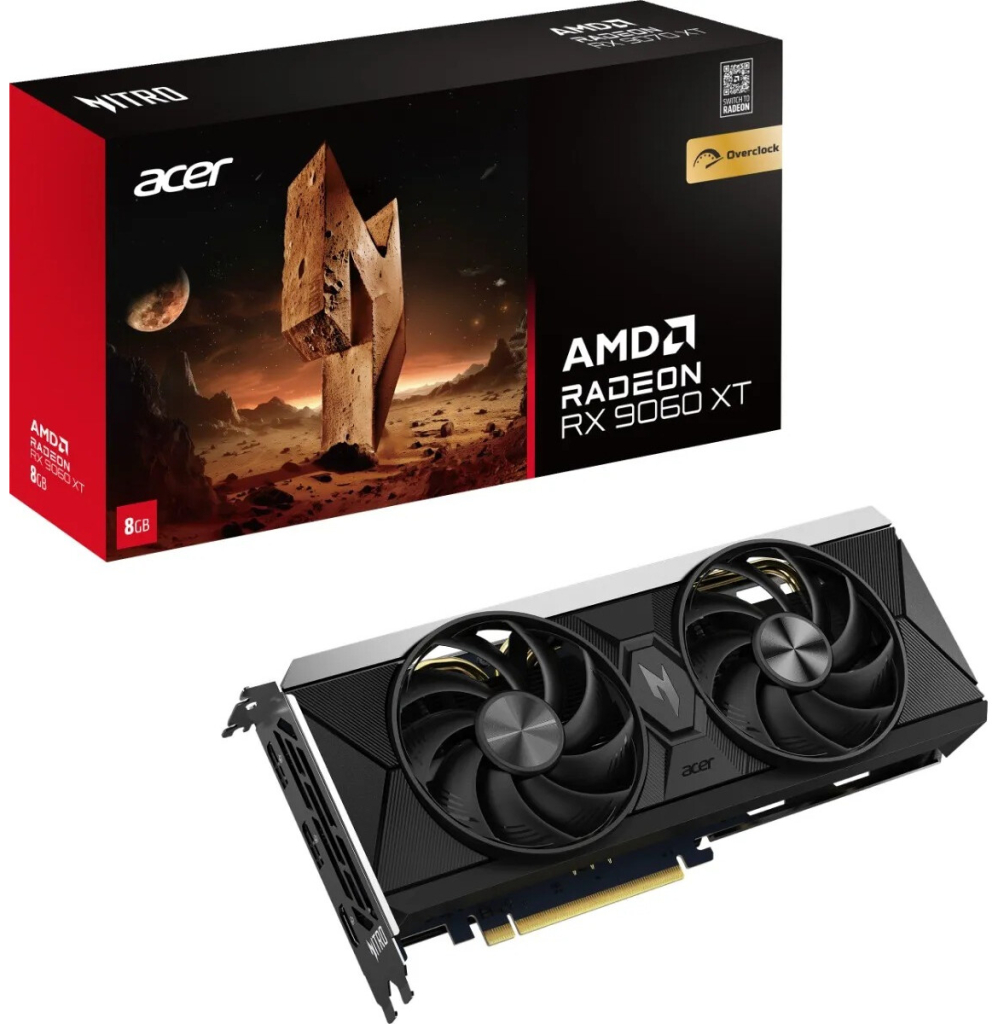 Acer Nitro Radeon RX 9060 XT OC 8GB GDDR6 DP.Z4UWW.P01