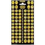 Samolepky typ C Crazy Yellow Faces – Zboží Mobilmania