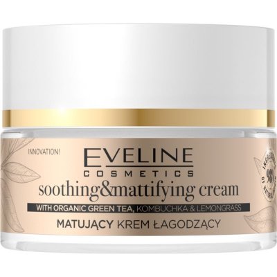 Eveline Cosmetics Organic Gold zmatňující pleťový krém se zeleným čajem 50 ml – Zboží Mobilmania