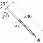 DO vrut tesařský talíř.hl. 8x240 á50ks – Hledejceny.cz