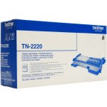 Toner Brother TN-2220 černý Toner, originální, pro Brother HL-2240, 2250, 2270, DCP-7060, 7065, 7070, MFC-7360, 7460, FAX 2845, 2600 stran, černý TN2220