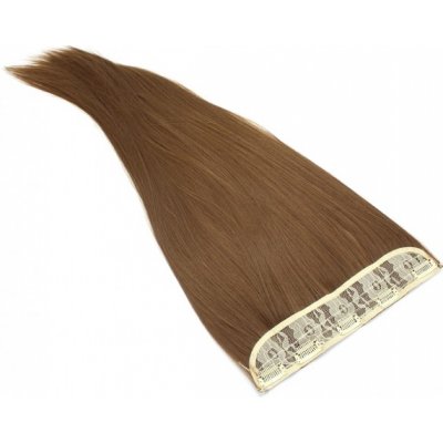Clip in rychlopás kanekalon 61cm rovný - středně hnědá – Hledejceny.cz