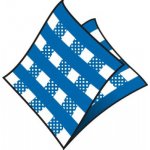 Wimex ubrousky 1V KARO modré 100ks 33x33cm – Zboží Mobilmania