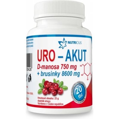 Nutricius UroAkut 20 tablet – Zbozi.Blesk.cz