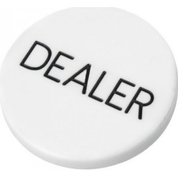 Dealer button tištěný plastový