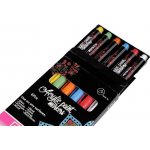 Akrylový fix / popisovač sada 6 ks, 1-2 mm - mix – Zboží Dáma