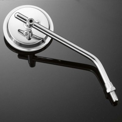 Motocyklové zrcátko Highway Hawk ADJUSTABLE ROUND, Levá i Pravá strana, nastavitelné, chrom (1ks) | Zboží Auto