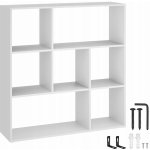 Tectake 405460 knihovna tartu se 7 otevřenými přihrádkami,104x29x107cm - bílá – Zboží Dáma Tectake 405460 knihovna tartu se 7 otevřenými přihrádkami,104x29x107cm - bílá – Zboží Dáma