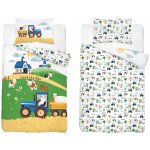 Detexpol Povlečení do postýlky Farma na kopci modrá 100 x 135 cm 40 x 60 cm – Zboží Dáma