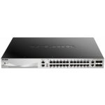 D-Link DGS-3130-30PS/E L3 Stackable Managed Gigabit PoE Switch, 24x PoE gigabit, 2x 10GBASE-T, 4x SFP+, 370W PoE – Hledejceny.cz