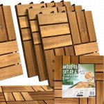 Linder Exclusiv terasové dlaždice 30 x 30 cm akácie 11 ks – HobbyKompas.cz