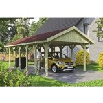 SKAN HOLZ Přístřešek na auto Wallgau 430 x 900 cm impregnovaný – HobbyKompas.cz