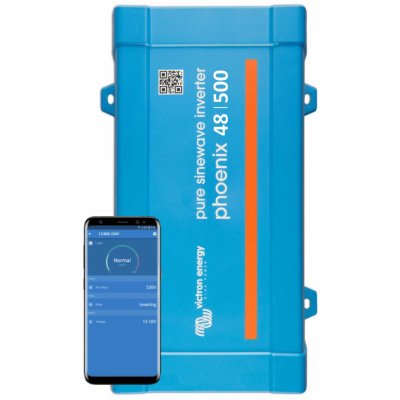 Victron Energy Phoenix VE.Direct Schuko měnič 48V/230V 500VA 400W čistá sinus PIN481501200 – Zboží Mobilmania