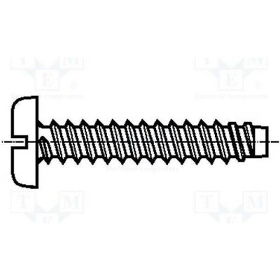 BOSSARD 1374540 Vrut; pro plasty; 2,9x19; Hlava: válcová; plochá; 0,8mm; ocel; zinek – Hledejceny.cz