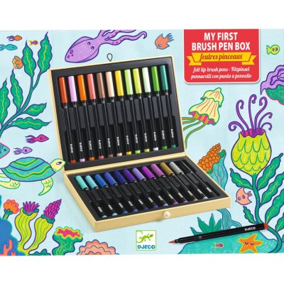 Djeco Colours for older ones First brush pens box – Hledejceny.cz