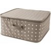 Úložný box Compactor Textilní úložný box se zipem Rivoli 46 x 46 x 20,5 cm hnědá