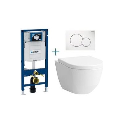 Geberit Duofix tlačítko Sigma01 bílá WC Laufen Pro + sedátko 111.300.00.5 BY1 – Zboží Dáma