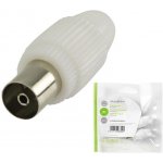 NEDIS IEC (Koaxiální) Konektor | Samice - 2 kusů | Bílá barva – Zboží Živě