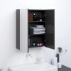 Koupelnový nábytek Nábytek XL Koupelnová skříňka se zrcadlem 60 x 15 x 75 cm MDF šedá