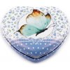 Kosmetické zrcátko Prima-obchod Kosmetické zrcátko srdce s motýlem 5 modrá