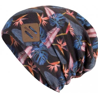 Sensor merino čepice Impress logo černá/floral – Hledejceny.cz