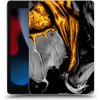 Pouzdro na tablet Picasee silikonový černý obal pro Apple iPad 10.2" 2021 9. gen Black Gold
