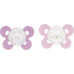 Chicco šidítko Physio Comfort silikon dívka kočka/tečky 2 ks V002448 – Zbozi.Blesk.cz