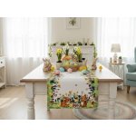 Mybesthome Velikonoční ubrus běhoun EASTERS FRIENDS 40x140 cm – Hledejceny.cz