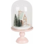 Perníková chaloupka v poklopu na podstavci Ginger Led - Ø 17*30 cm / 2*AAA - Clayre & Eef – Hledejceny.cz