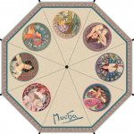 Plumeria Alfons Mucha deštník skládací béžový – Zbozi.Blesk.cz
