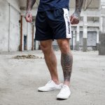 GymBeam šortky Vertical Navy – Zboží Dáma