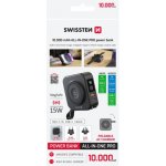 Swissten power bank ALL-IN-ONE PRO s výměnnými vidlicemi (USA, EU, UK) 10000 mAh 20W černá 22013978 – Zboží Mobilmania