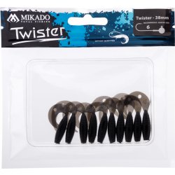 MIKADO Twister Black 3,8cm 10ks