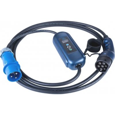 Akyga nabíjecí kabel CEE 3-pin Typ 2 LCD displej 7,2kW 32A 5m – Sleviste.cz