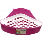 Tommi WC pro fretky s roštem Rohové 18 x 18 x 10 cm – Zboží Mobilmania