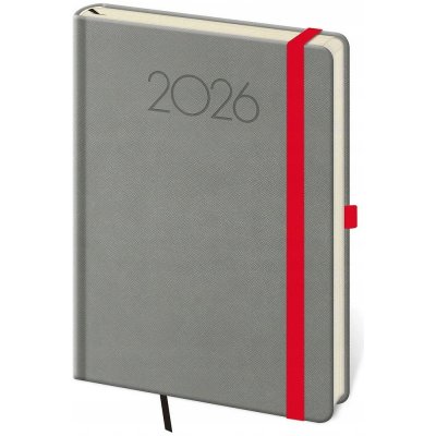 Helma New Praga A5 týdenní 2026 tmavě šedý – Zboží Živě