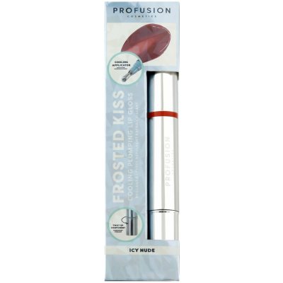 Profusion chladivý lesk na rty se zvětšujícím efektem Frosted Kiss Icy Nude 3,2 ml – Zboží Dáma
