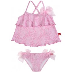 Plavky Cóndor Tankini dvoudílné UPF 50 růžové s volánky Pink Ballerina