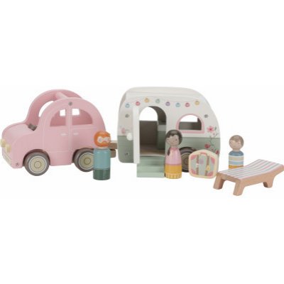 Little Dutch Auto s karavanem dřevěné – Zboží Dáma