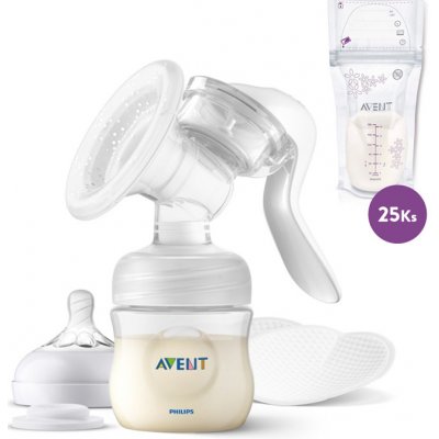 Philips AVENT manuální a Sáčky na mléko 180 ml 25 ks