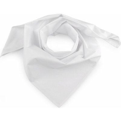 Bavlněný šátek jednobarevný 1 bílá – Zboží Dáma