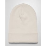 Flexfit Prodloužená silná ohrnovací beanie bílá písková FX1501KC – Hledejceny.cz